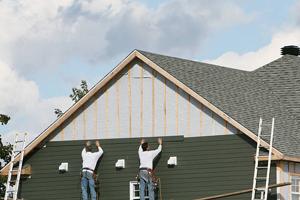 Professional Emergency Siding Repair technician working in Marengo, OH